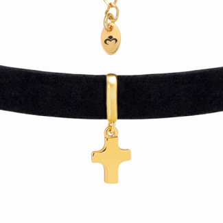 Choker Obroża z Krzyżykiem