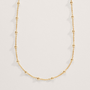 MY WAY Choker z kuleczkami pozłacany