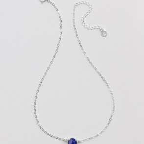 AURA LAPIS Choker z kamieniem do wyboru srebrny