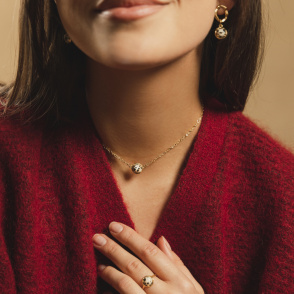 AURA JASPER Choker z kamieniem do wyboru pozłacany