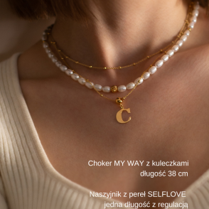 Choker MY WAY z kuleczkami