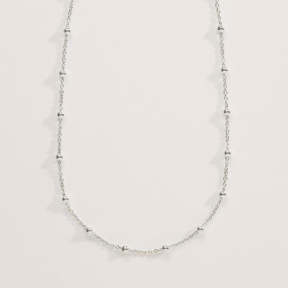 MY WAY Choker z kuleczkami srebrny
