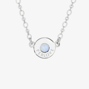 AURA LUNA Choker z kamieniem do wyboru srebrny