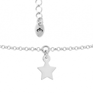 Srebrny Naszyjnik Choker z Gwiazdkami