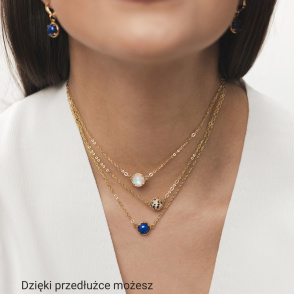 AURA LAPIS Choker z kamieniem do wyboru pozłacany