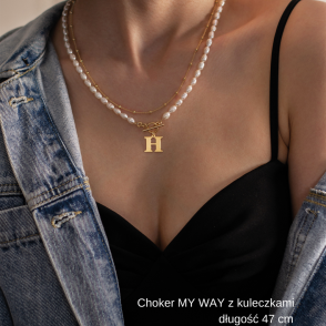 Choker MY WAY z kuleczkami