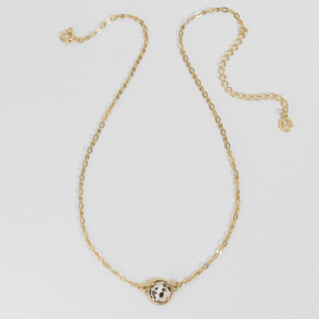 AURA JASPER Choker z kamieniem do wyboru pozłacany