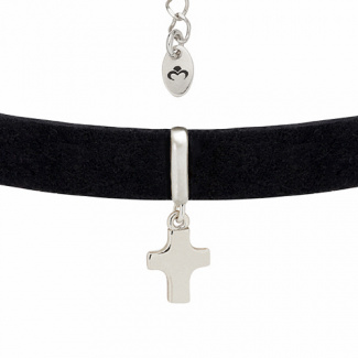 Choker Obroża z Krzyżykiem