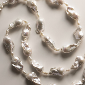 PEWNA Choker z dużych pereł barokowych