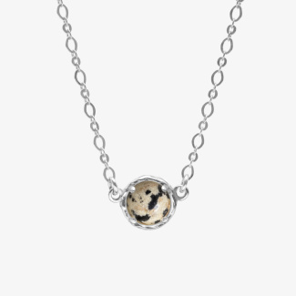 AURA JASPER Choker z kamieniem do wyboru srebrny