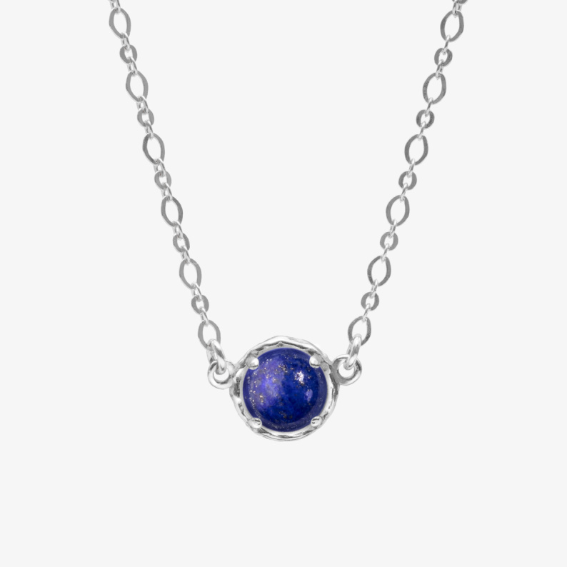 AURA LAPIS Choker z kamieniem do wyboru srebrny