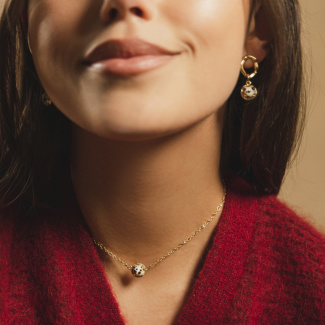 AURA JASPER Choker z kamieniem do wyboru pozłacany