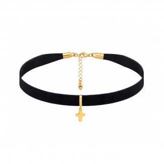 Choker Obroża z Krzyżykiem