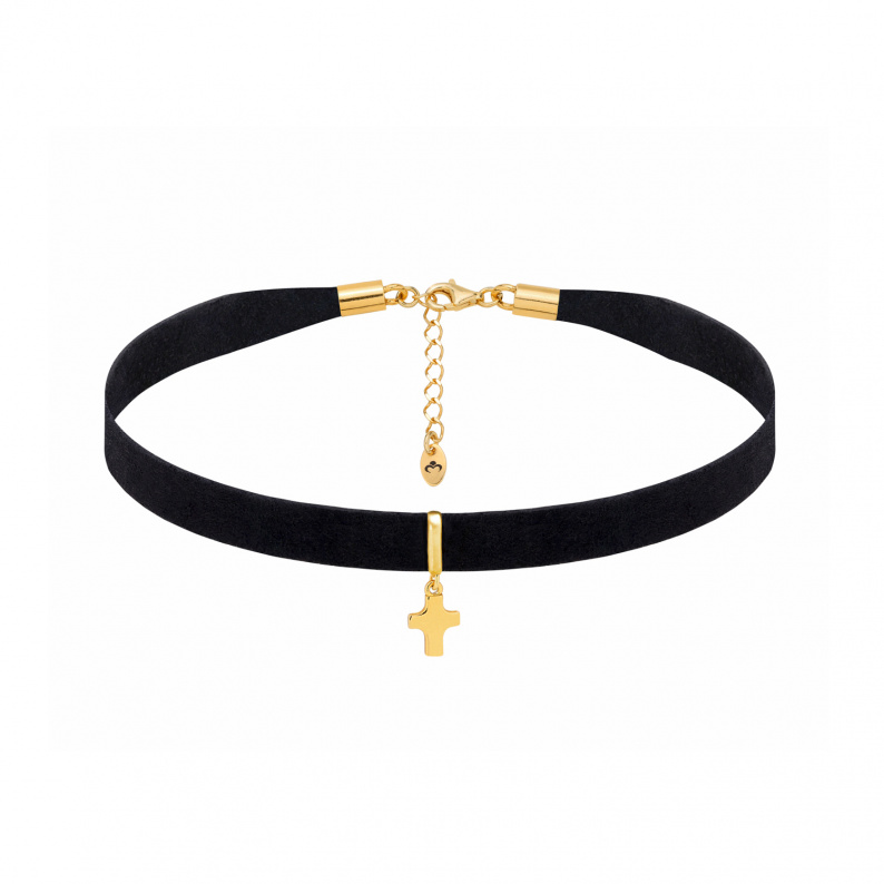 Choker Obroża z Krzyżykiem