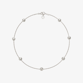 SHE KNOWS Choker z kulkami 6 mm srebrny