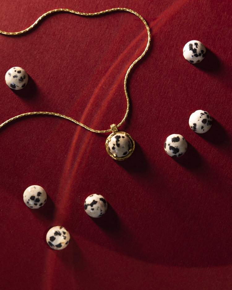 Naszyjnik z&nbsp;jaspisem dalmatyńskim Aura Jasper