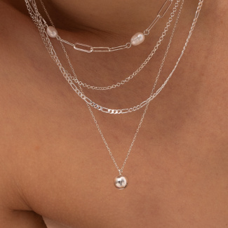 WHAT A GIRL WANTS Łańcuszek z kulką srebrny