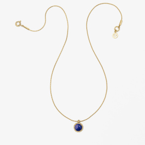 AURA LAPIS Naszyjnik z kamieniem do wyboru pozłacany