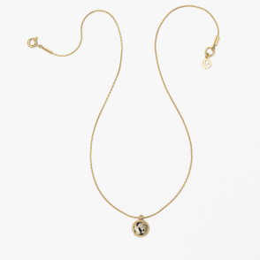 AURA JASPER Naszyjnik z kamieniem do wyboru pozłacany