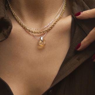 Zestaw 3 naszyjników: SILK ICONIC HONEY