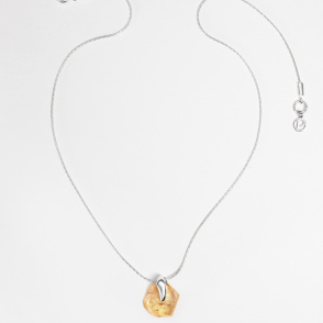 HONEY Naszyjnik z cytrynem srebrny
