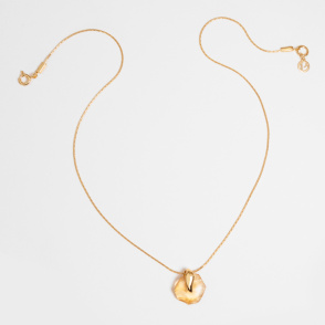 HONEY Naszyjnik z cytrynem pozłacany