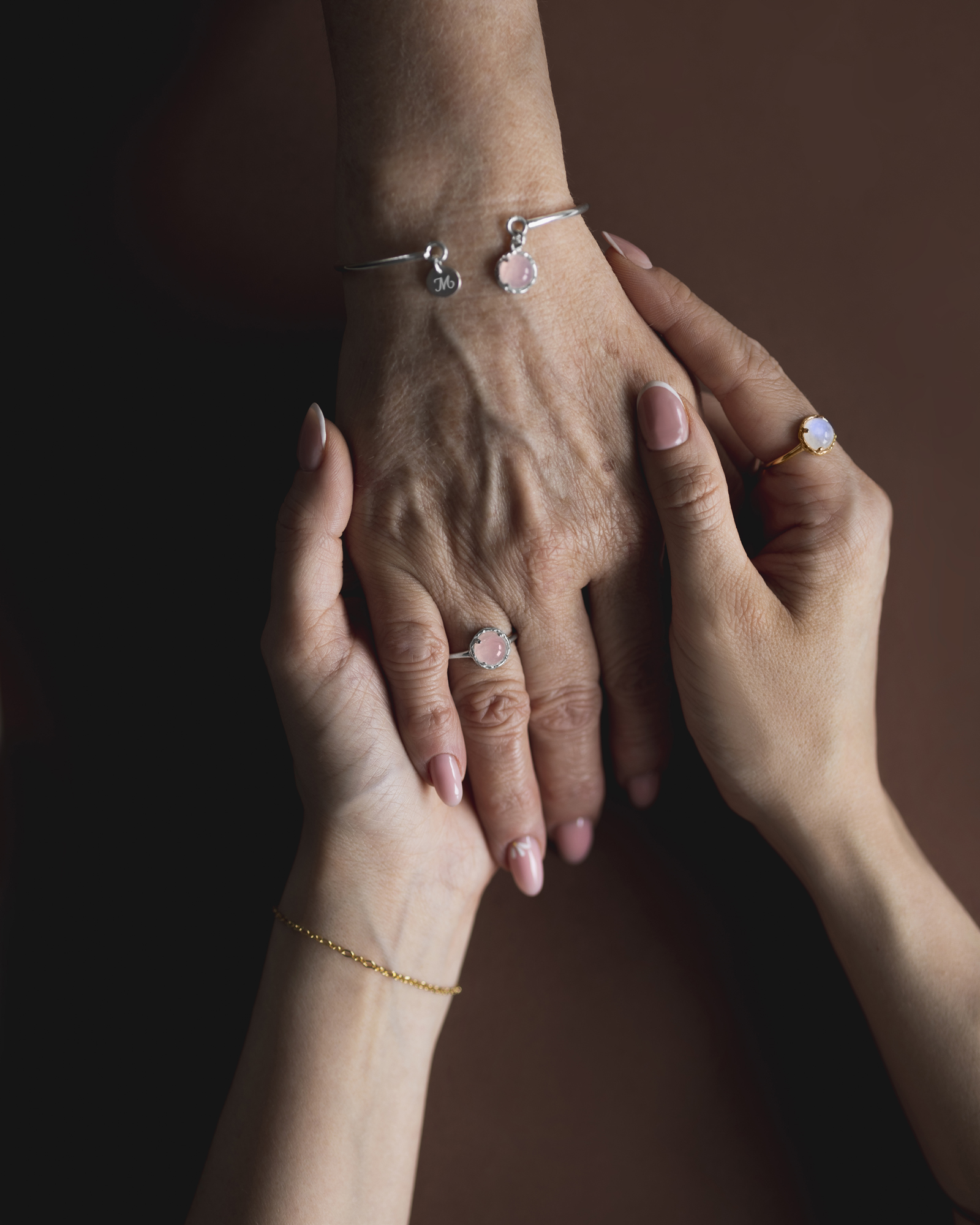 Pierścionek z&nbsp;kamieniem księżycowym Aura Luna