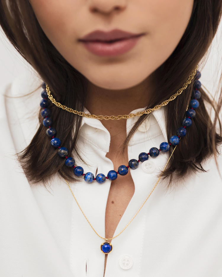 Naszyjnik z&nbsp;lapis lazuli Aura Lapis