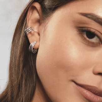 LINEA Nausznica srebrna