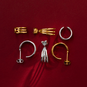 LINEA Nausznica pozłacana