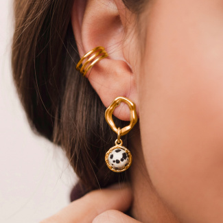 LINEA Nausznica pozłacana