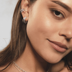 LINEA Nausznica srebrna