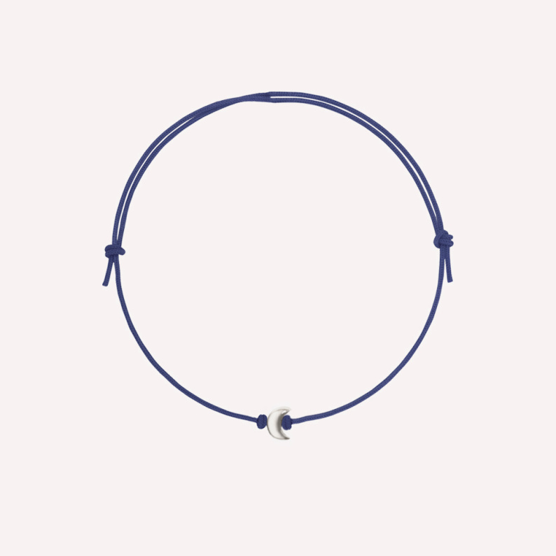 LITTLE MOON Bransoletka z księżycem srebrnym