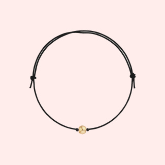 LITTLE DROP Bransoletka z kuleczką pozłacaną