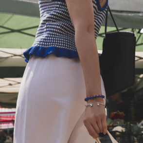AROUND THE WORLD Bransoletka lapis lazuli 
