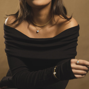 AURA LUNA Sztyfty z kamieniami do wyboru pozłacane