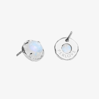 AURA LUNA Sztyfty z kamieniami do wyboru srebrne