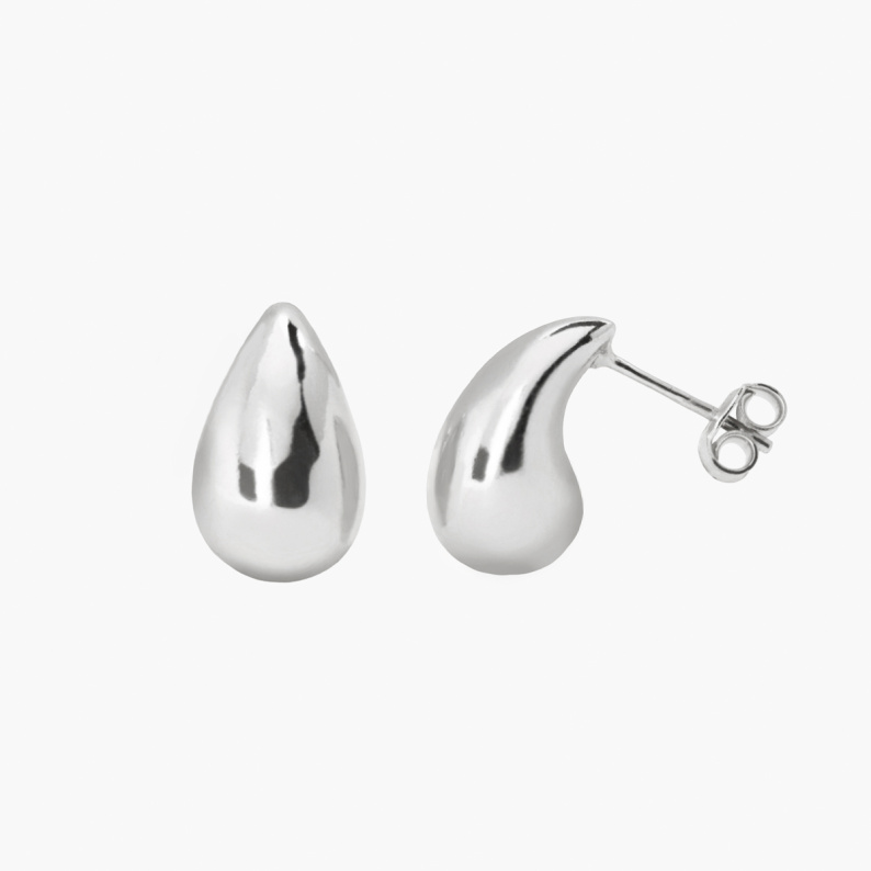 MUSE Kolczyki łezki srebrne