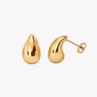 MUSE Kolczyki łezki pozłacane