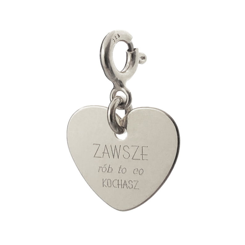 CZUŁOŚĆ Zawieszka serce z grawerem