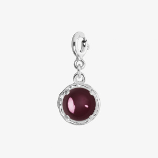 AURA GARNET Zawieszka z kamieniem do wyboru srebrna