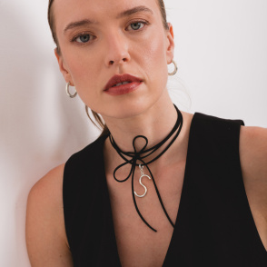 SIA Zawieszka z literką do wyboru srebrną