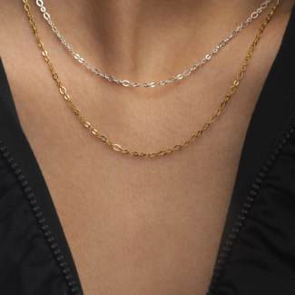 SILK CHAIN Łańcuszek typu choker srebrny