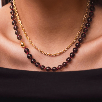 ICONIC Łańcuszek typu choker pozłacany