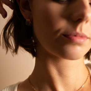 SILK CHAIN Łańcuszek typu choker pozłacany