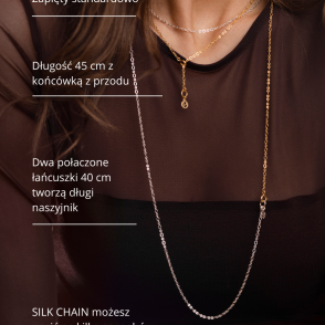 SILK CHAIN Łańcuszek typu choker pozłacany
