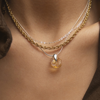 ICONIC Łańcuszek typu choker pozłacany