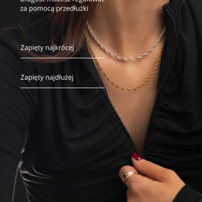 ICONIC Łańcuszek typu choker srebrny