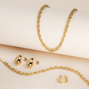 ICONIC Łańcuszek typu choker pozłacany