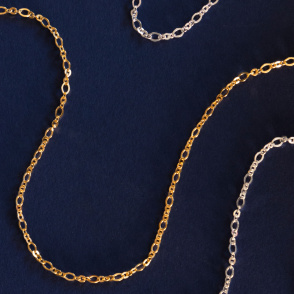 SILK CHAIN Łańcuszek typu choker pozłacany